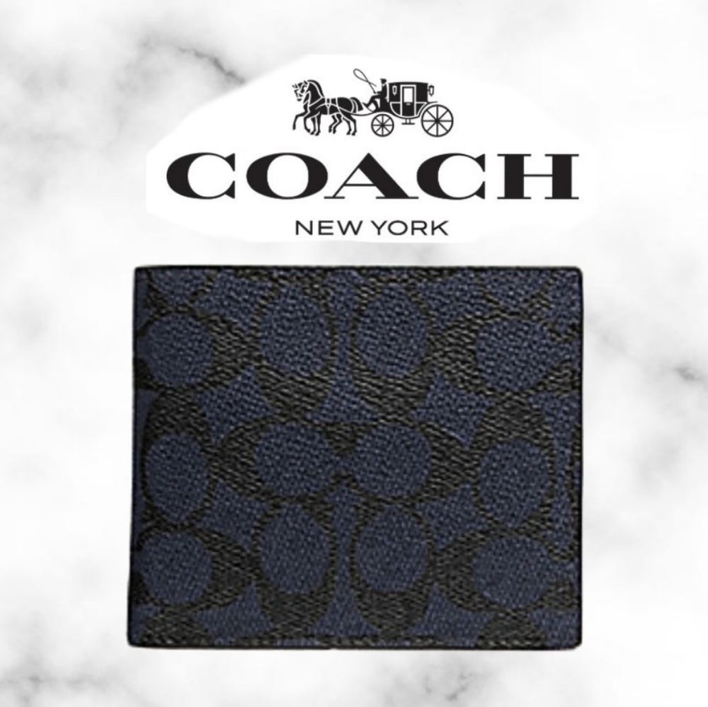 Coach 3-IN-1 Men's Wallet in Midnight